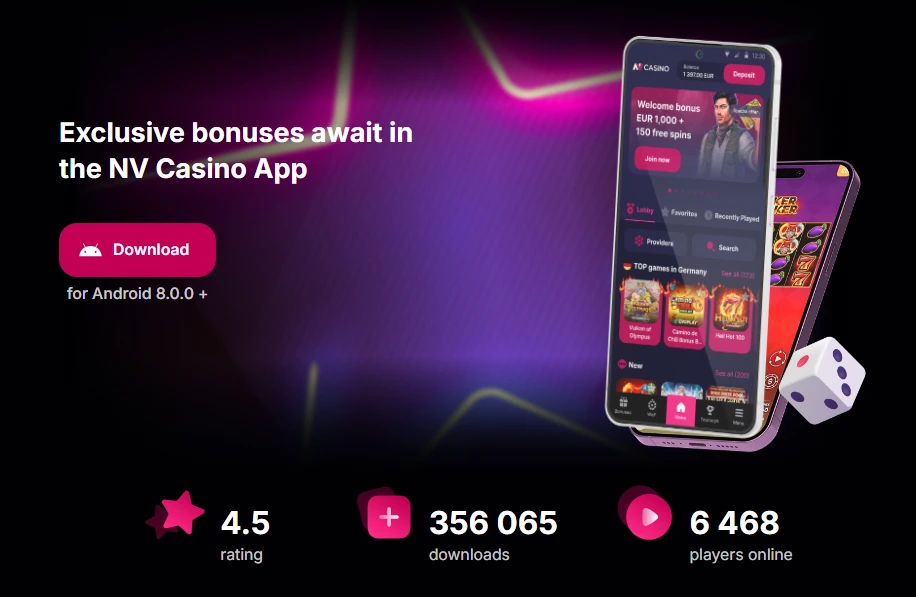 NV Casino app letöltés Android és iOS készülékekre